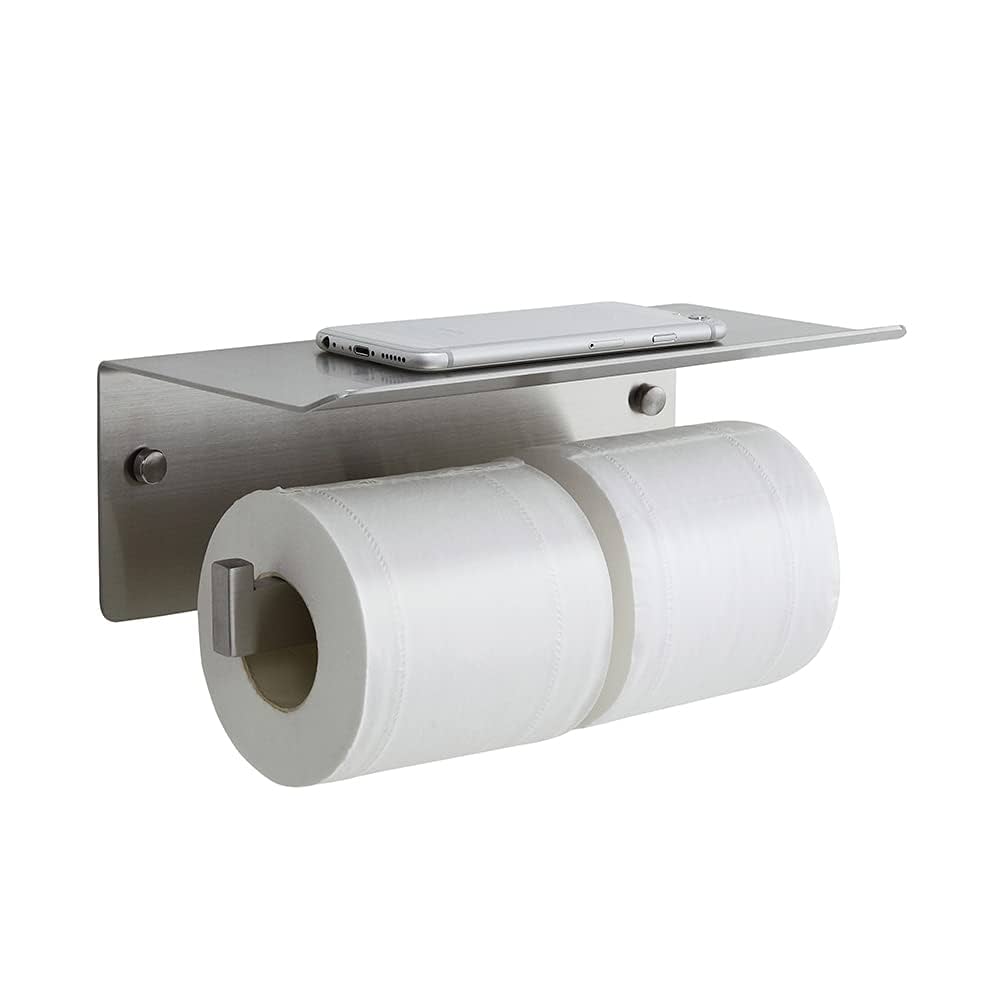トイレ収納 Toilet paper holder Amazon.com: VOLDRA Toilet Paper Holder with Shelf Adhesive
